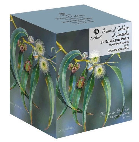 mug blue gum botanical emblems