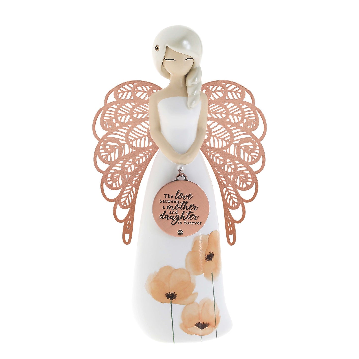 YOU ARE AN ANGEL FIGURINE 155MM MOTHER AND DAUGHTER