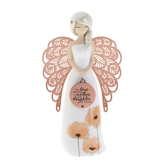 YOU ARE AN ANGEL FIGURINE 155MM MOTHER AND DAUGHTER