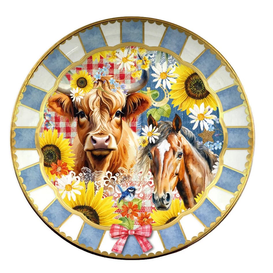 CERAMIC TRINKET DISH - COUNTRY COLLECTION