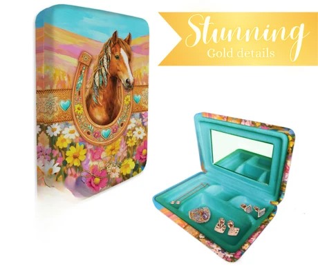 SMALL JEWELLERY CASE - LUCKY COUNTRY