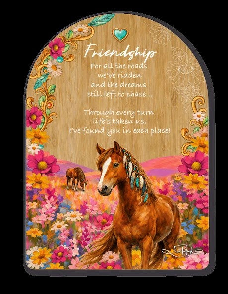 Arch Affirmation Plague 13x18cm Friendship- Lucky Horse 