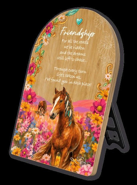 Arch Affirmation Plague 13x18cm Friendship- Lucky Horse 