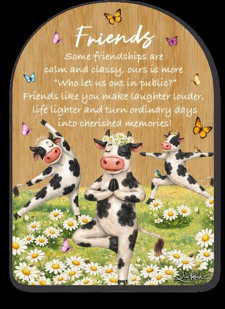 Arch Affirmation Plaque 13x18cm Friends - Calm your Farm