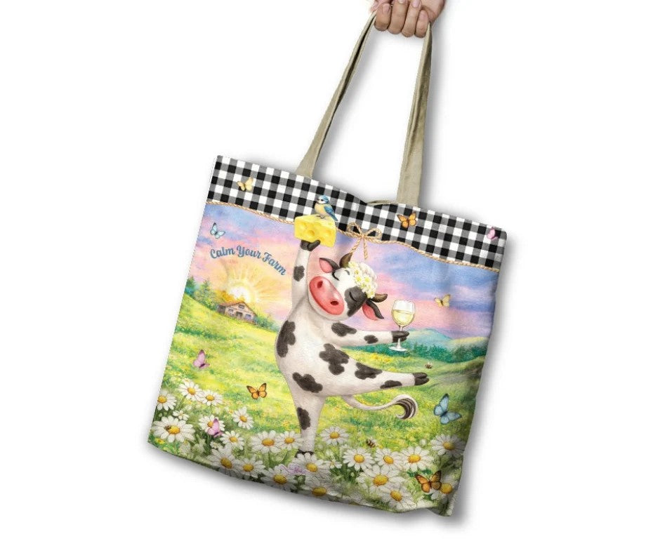 REUSABLE SHOPPING BAG - CALM YOUR FARM