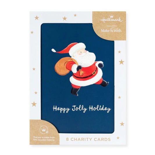 CHRISTMAS BOXED CARDS SANTA BAG