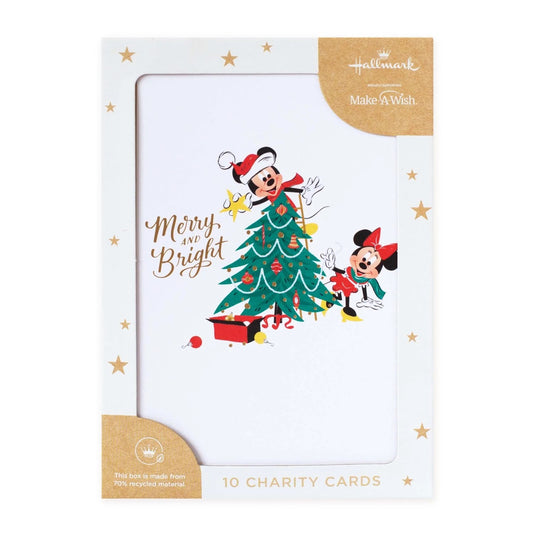 CHRISTMAS BOXED MICKEY AND MINNIE CARDS