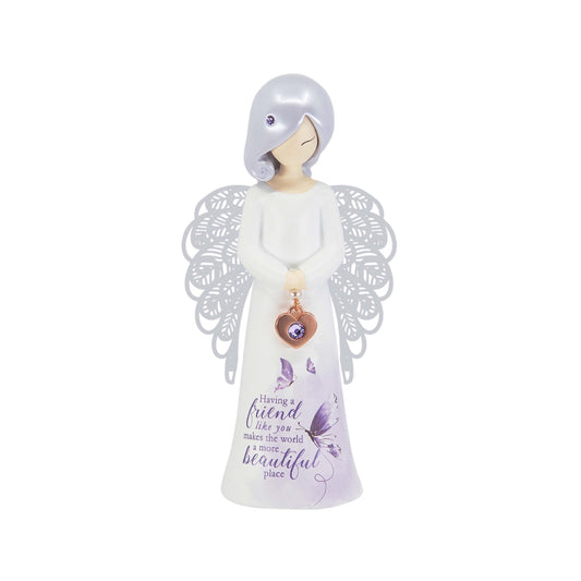 YOU ARE AN ANGEL FIGURINE 125MM FRIEND LIKE YOU PURPLE