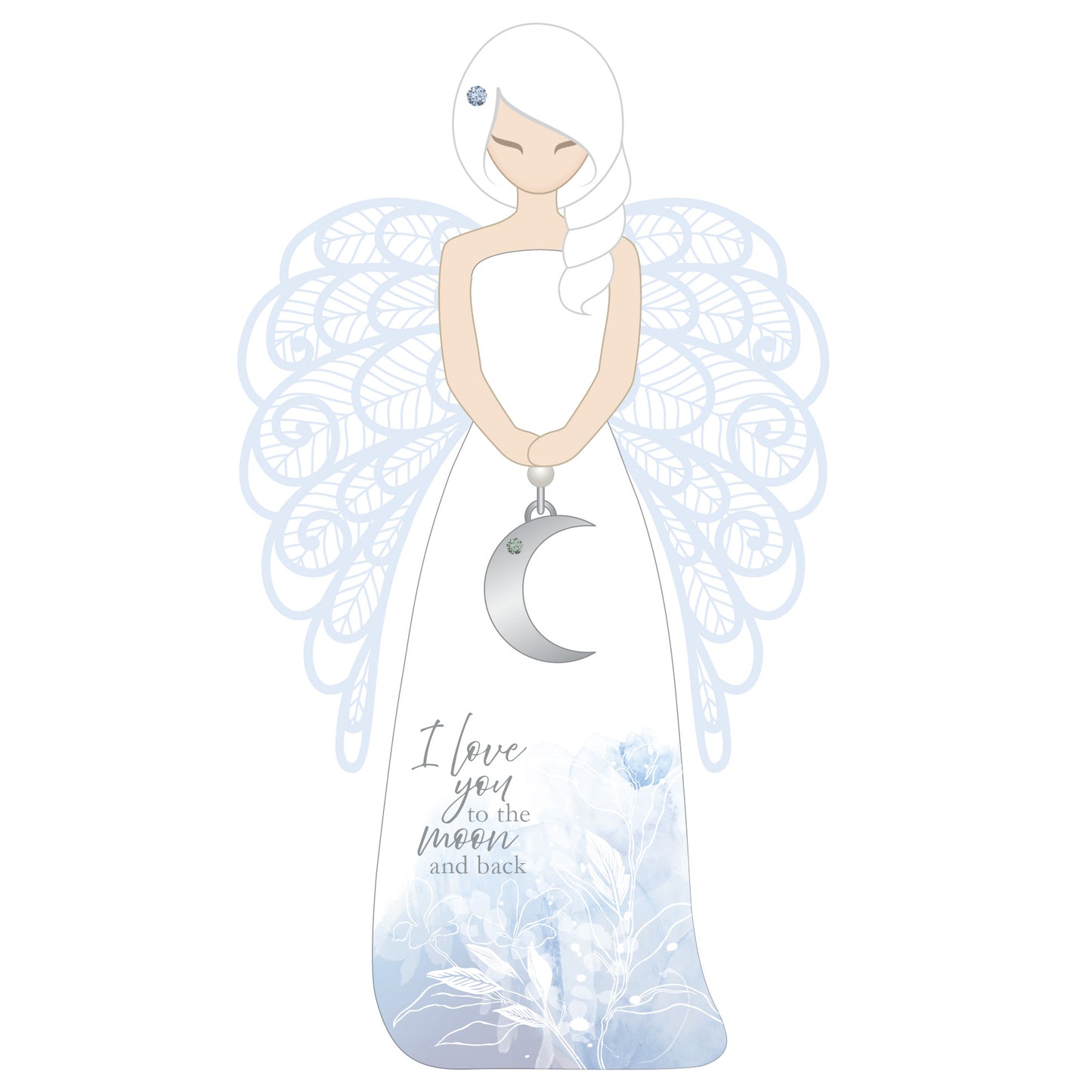 YOU ARE AN ANGEL  FIGURINES 155MM - MOON AND BACK